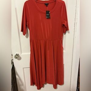 Torrid Rust color dress! NWT size: 1X Beautiful